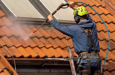 Démoussage et hydrofuge de toiture à Cottévrard